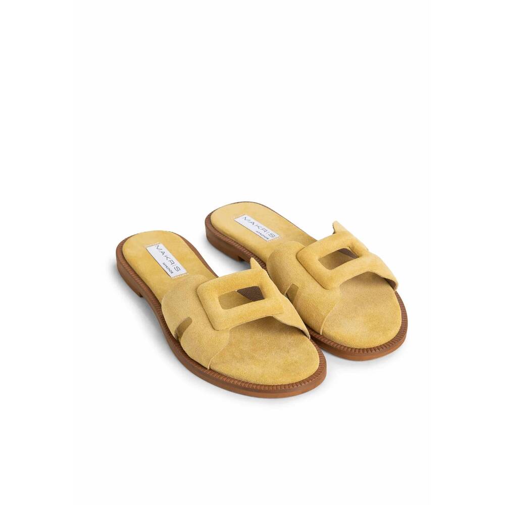 NEW MAKRIS women's k6 sandal in hard yellow